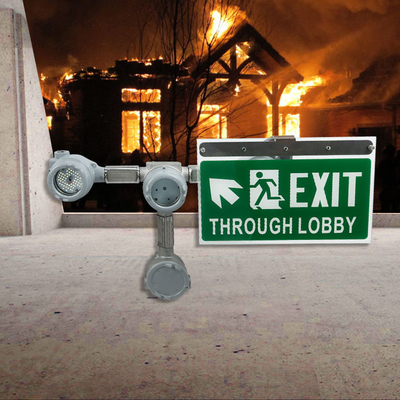 Αδιάβροχο βενζινάδικο 3-6W LED Exit Emergency Light Chemical Industry IP66